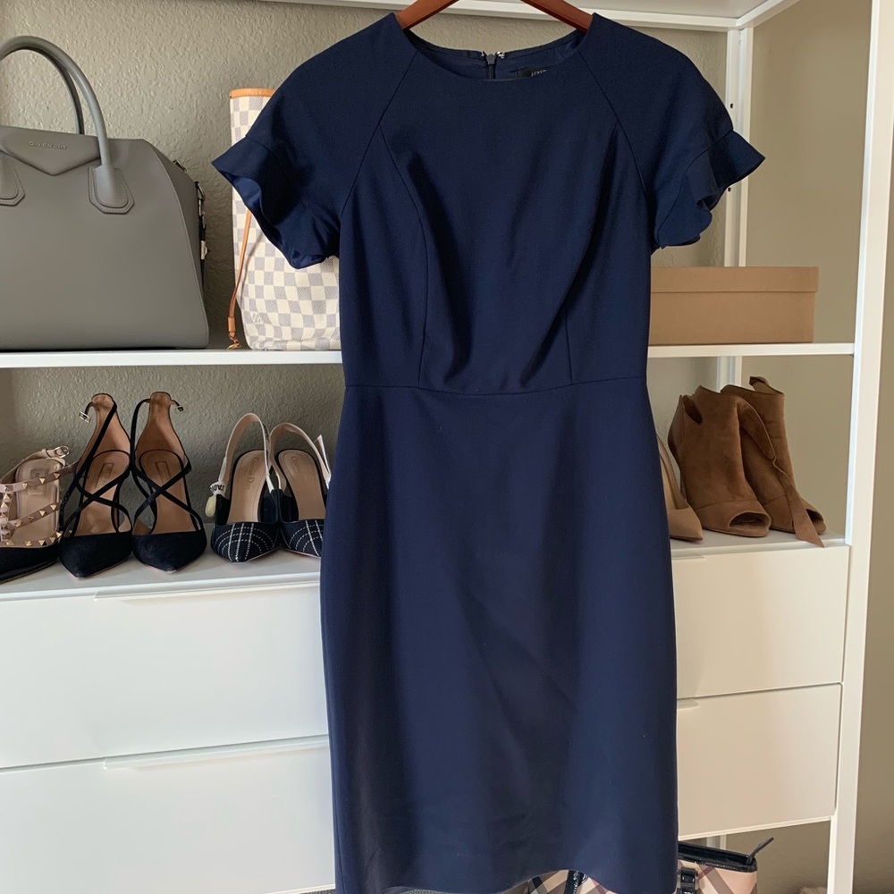 J.Crew shift dress in navy